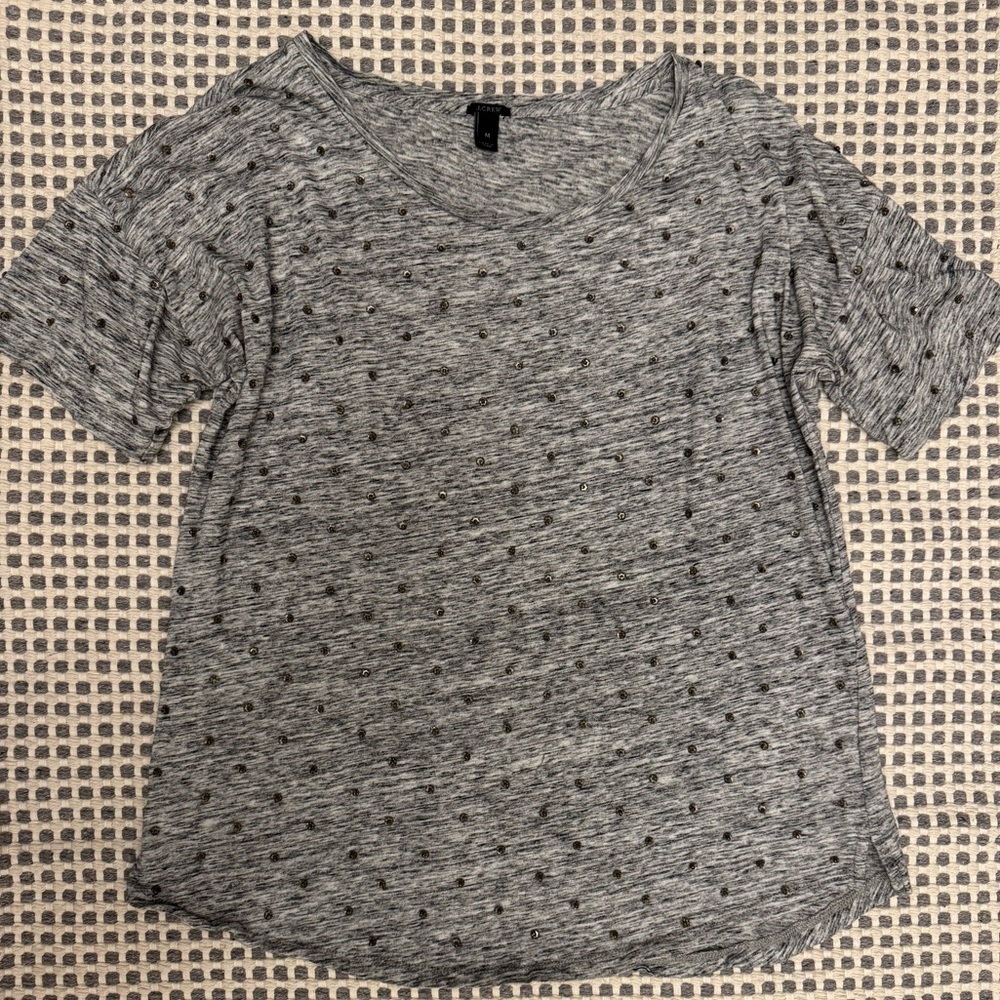 J.Crew sequin stud tee
